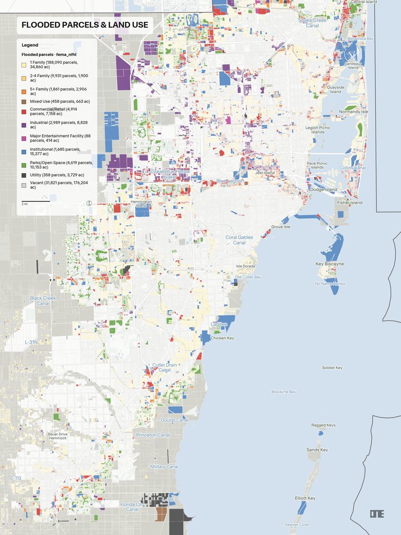 Flooded parcels & land use