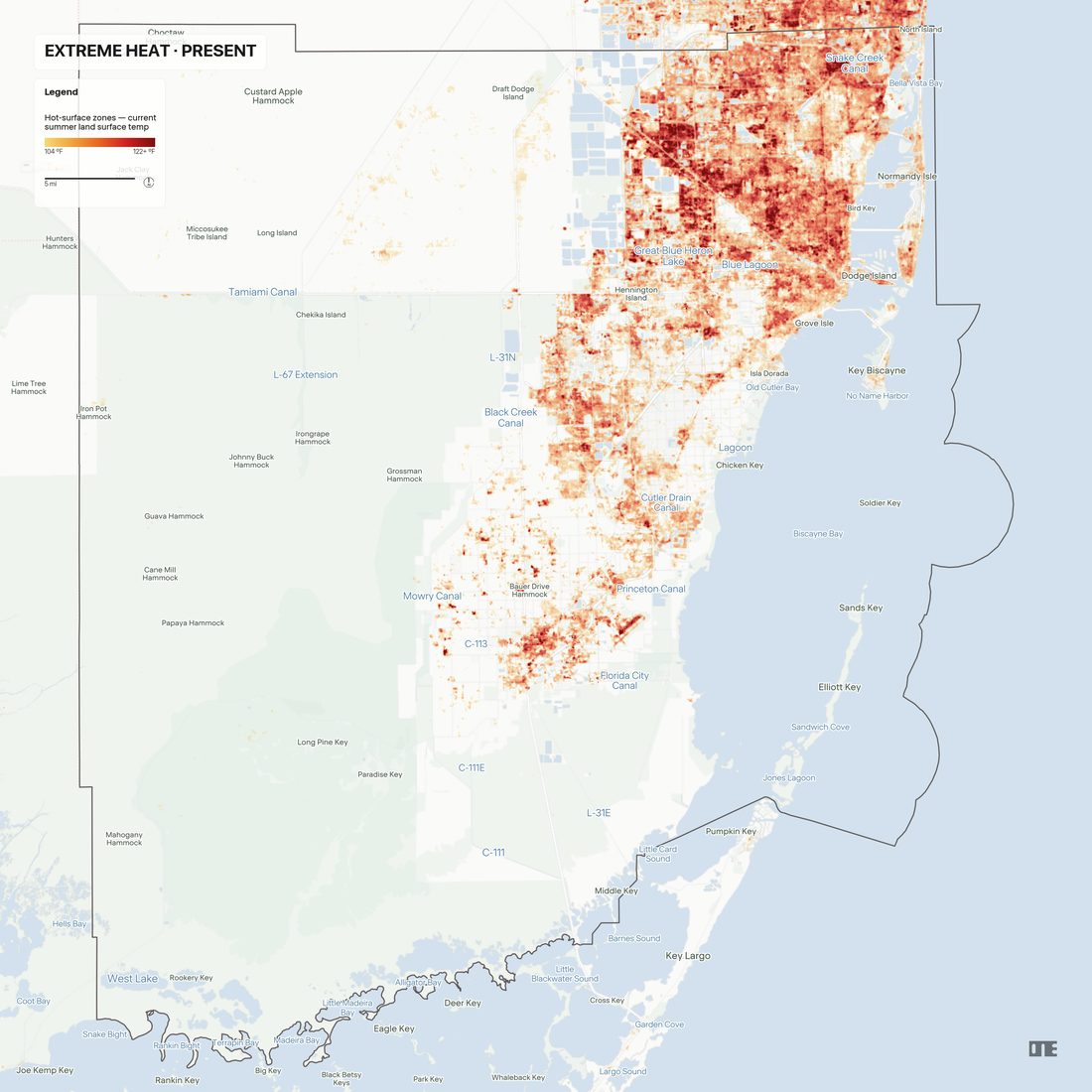 Extreme heat · present