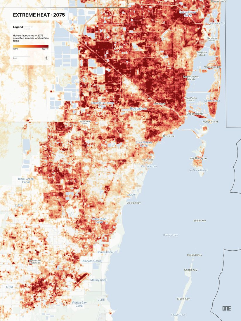Extreme heat · 2075